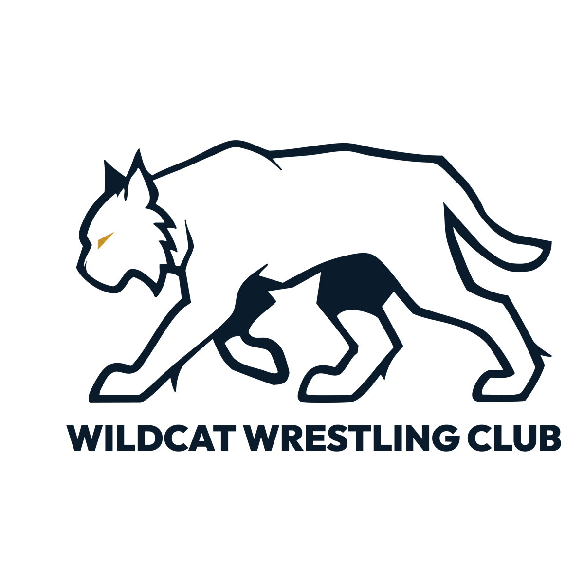 Wildcat Wrestling Club mark, the full-body cat