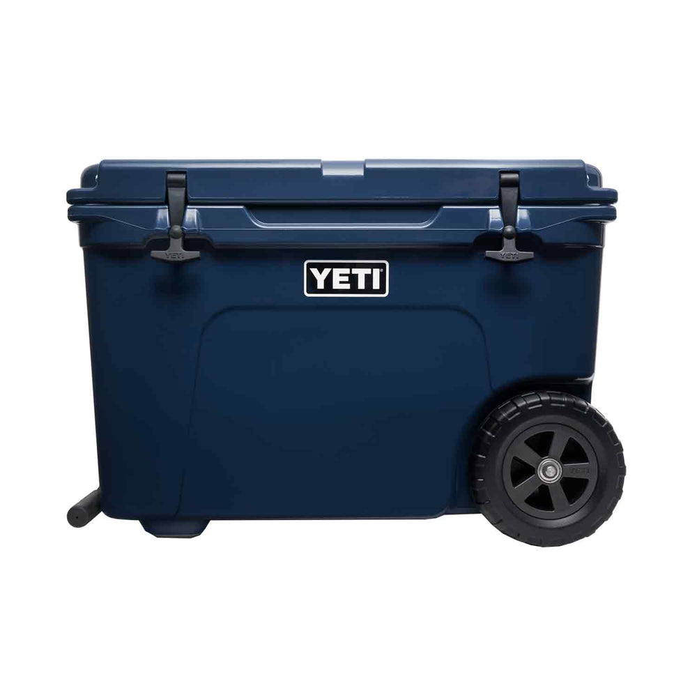 Yeti Tundra Haul wheeled cooler in navy ... raffle prize