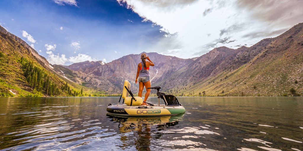 Go Boat Double on a mountain lake — the raffle grand prize